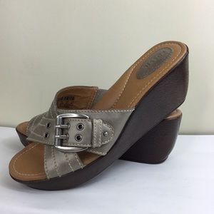 Fossil Wedge Sandal Slide One 8.5